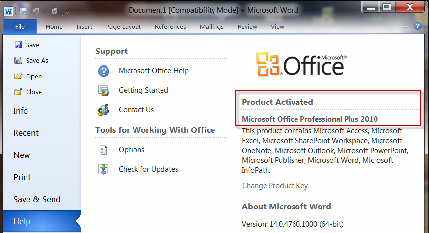 Microsoft Office full retail version